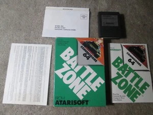 Battlezone Commodore 64 C64 Atarisoft Complete in Box CIB Very Good - Picture 1 of 5