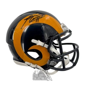 Jim Everett Autographed St Louis Rams Throwback 1981-99 Mini Football Helmet-BAS - Picture 1 of 1