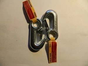 Blue Hawk 5/8" Fixed Round Eye Latch Slip Hook 1000LB Load Limit LOT of 2 - Picture 1 of 1
