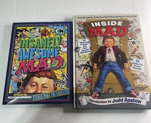 Inside Mad And Insanely Awesome Mad 2 Book Bundle Comics Humor Hardbacks - Imagen 1 de 6
