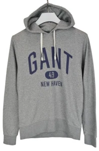 Gant Hoodie Men M Hoodie Logo Blend Gray - Picture 1 of 8