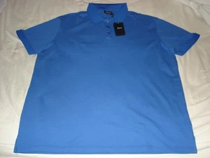 NWT Armani Jeans AJ Blue Polo Men's Shirt 8N6F126JPTZ-1586 $145 - Picture 1 of 5