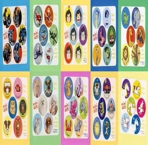 60 Adesivi Mini Punti Assortiti - Batman, Inside Out, Rachael Hale, Unicorno - Foto 1 di 11