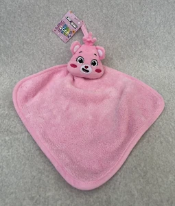 Toalla de mano Miniso Care Bears rosa Cheer Bear cabeza de felpa 11,8 x 11,8" suave 2023 - Imagen 1 de 7