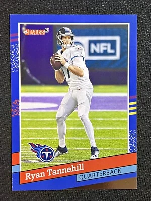 2021 Panini Donruss Football Ryan Tannehill '91 Throwback Titans #91-26 - Image 1 of 2