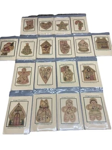 18 Vintage Hand Embroidery Seasonal Ornament Pattern - Vintage Ornaments - Santa - Picture 1 of 5