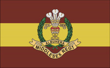 MIDDLESEX REGIMENT (Duke of Cambridge's Own) 5" X 3" FLAG ARMED FORCES MILITARY