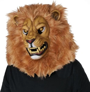 Lion Ani-Motion Mask Animal Fancy Dress Up Halloween Adult Costume Accessory - Picture 1 of 1
