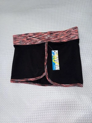 🎄 Pantalones Cortos AVIVA Negro Rosa/Coral Entrenamiento Fitness Nuevos Con Etiqueta Pequeños Foto 1 de 4