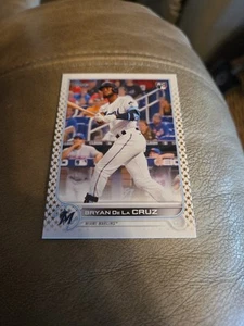 2022 Topps Gold Stars # 22 - Bryan De La Cruz - Miami Marlins - RC - Foto 1 di 2