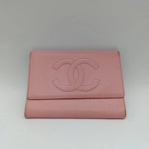 - CHANEL CC Geldbörse / Portmonee / Rosa , Kaviarleder - - Picture 1 of 24