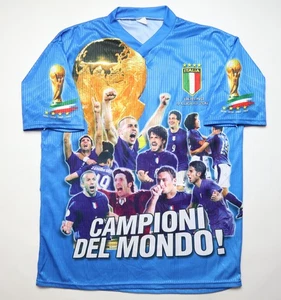 ITALY WORLD CUP 2006 CHAMPIONS GRAPHIC FOOTBALL SHIRT JERSEY KIT VINTAGE MENS XL - Picture 1 of 12