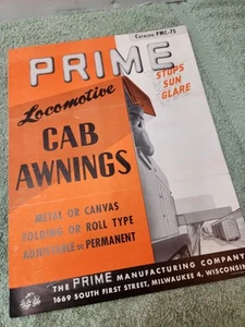 1948 Prime Locomotive Cab Awnings Catalog PMC-75 - Picture 1 of 4