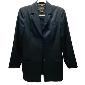 Vintage Classiques Entier Blazer Women's Small Black 100% Wool Nordstrom (Read) - Picture 1 of 17