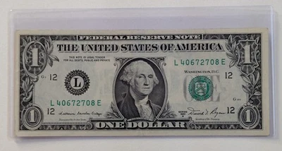 US One Dollar, 1981 A, $1 Federal Reserve Note  - Image 1 of 2