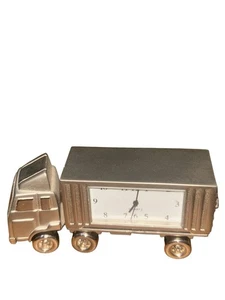 Miniatur Metall Halb Tischuhr braucht Batteriewechsel sieht toll aus - Bild 1 von 6