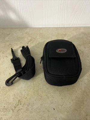 Lowepro Camera Bag Pouch Small Compact Black  Adjustable Strap 4.5” X 3.5” - Image 1 of 3