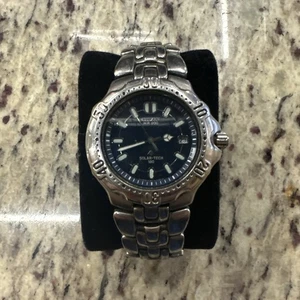 7871-H10252 CITIZEN SOLAR TECH 180 WR200 BLUE DIAL ST. STEEL MEN'S WATCH GN-4-S - Picture 1 of 4