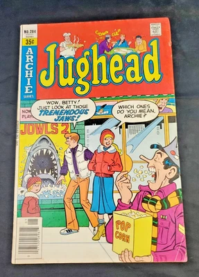 Jughead # 284 GD/VG Jaws 2 Movie Parody Cover - Archie 1979 Betty & Veronica - Image 1 of 4