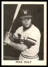 1976 TCMA Mike Dolf Williamsport Tomahawks #MIDO