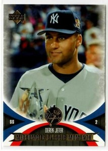 2005 UD Mini Jersey Collection #87 Derek Jeter MCM - Yankees