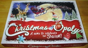 CHRISTMAS OPOLY BOARD GAME-MONOPOLY TYPE GAME 100% COMPLETE OPEN BOX - NEW COND - Picture 1 of 2
