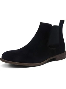 Jousen Milan Herren Wildleder Leder Chelsea Boots Gr. 13 Neu Schwarz - Bild 1 von 7