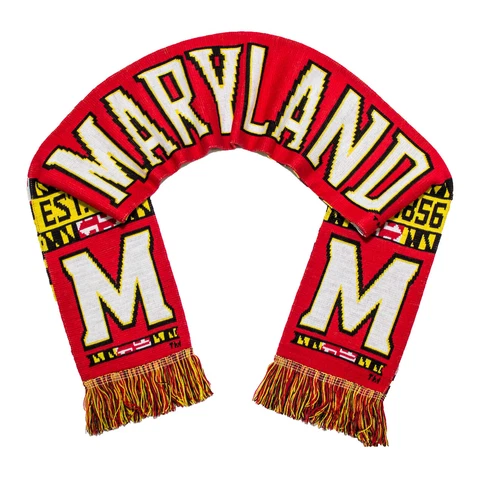 Maryland Red Knitted with State Flag Back Cover