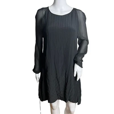 Vestido Cleobella Para Mujer XS Negro Cambio Mini Vestido LBD Parte Neutro Minimalista Foto 1 de 4