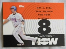 2007 Topps #GN154 DAVID WRIGHT  8 Generation Now New York Mets 