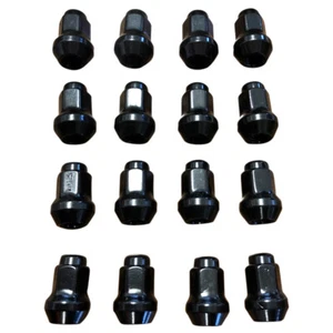 1 Satz (16 Stück) konische Quad ATV Rad Hutmuttern M10x1,25 SW14 Farbe schwarz - Bild 1 von 1