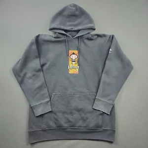 Felpa con cappuccio vintage anni 90 cieca skateboard scheletro box logo uomo M grigio skater y2k - Foto 1 di 15