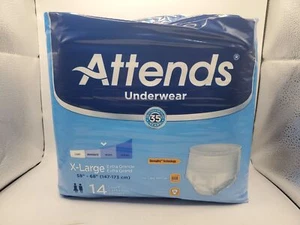 Attends Incontinence Underwear Adult XL Maximum Absorbency 14 Count Breathable - Picture 1 of 4