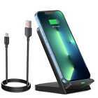 Upgrade Quick Wireless Charging Stand Dock For Iphone 15 14 13 12 11 Pro Max Xr