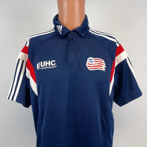 Adidas New England Revolution Sideline Clima Lite Polo Shirt MLS Soccer 2013 M Cover