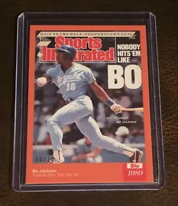 2021 TOPPS X SPORTS ILLUSTRATED #31 BO JACKSON - NUMBERED 6/10 ORANGE PARALLEL - Picture 1 of 2