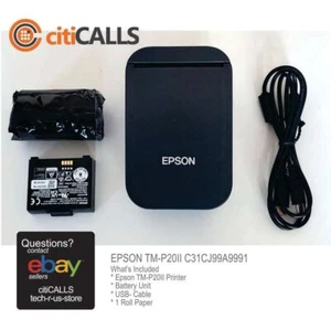 Epson C31CJ99A9991 TM-P20II 2" ultrakompakter tragbarer Bondrucker; Bluetooth - Bild 1 von 15