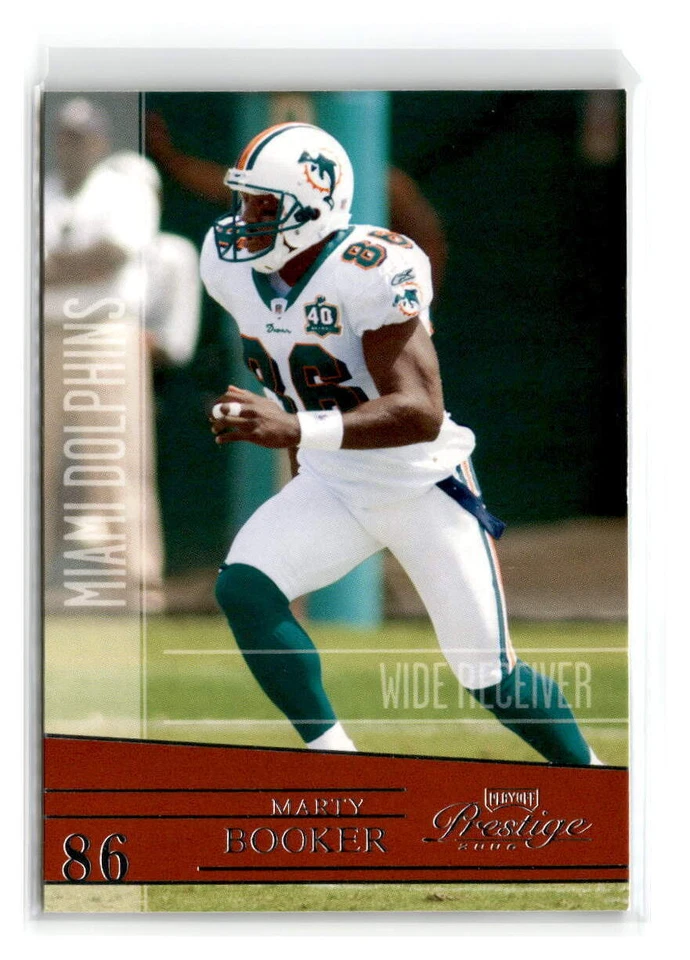 2006 Playoff Prestige - #82 - Marty Booker - Miami Dolphins - Image 1 of 2