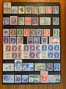 Canada Stamps - 1953-1969 STAMPS OF CANADA Complete Used Issues 1953 to 1969 - Foto 1 di 5