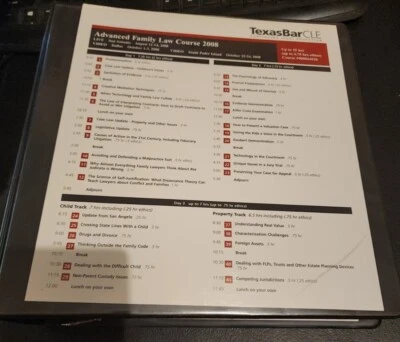 Texas Bar CLE Advanced Family Law - Volume II (2008) - Image 1 of 4