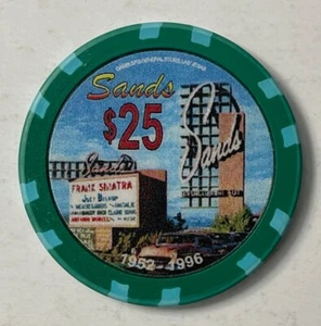 Sands Casino Las Vegas Sinatra Rat Pack $25 Chip Poker - Bild 1 von 2