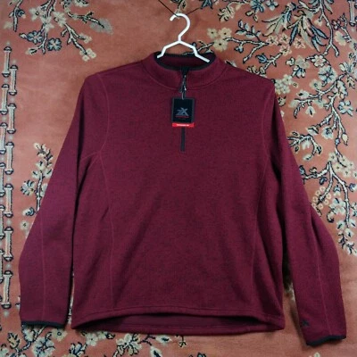 NUEVO Suéter Pullover Ladrillo ZeroXposur Para Hombre Tejido Rendimiento Polar Nuevo con Etiquetas Exterior Foto 1 de 4