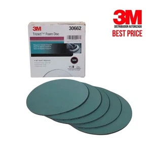 3M Trizact 5000-#30662  Hookit Foam Discs, 6" (5 disc Kit)  Same Day Shipping‼️ - Picture 1 of 3