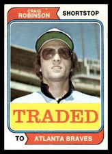 1974 Topps Craig Robinson #23T Atlanta Braves Baseball Card