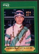 Heberto Castillo Jr. # 57 signed autograph auto 1991 Horse Jockey Star Card