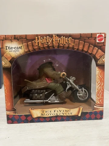 2000 MATTEL Harry Potter Hagrid Flying Motorcycle Bike Die Cast Figure Vintage Cover