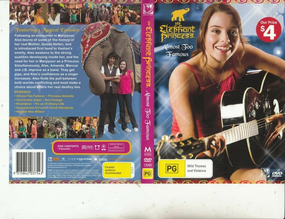 The Elephant Princess-2008-TV Series Australia-Almost Too-9 Episodes-Famous-DVD - Bild 1 von 1