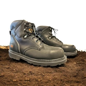 Timberland Pro Series Pit Boss 6" Steel Toe Men's Size 12 M Black - Picture 1 of 8