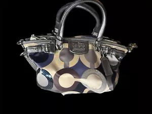Coach Umhängetasche mehrfarbig Signatur Pailletten Satin Madison Op Art Sophia - Bild 1 von 5