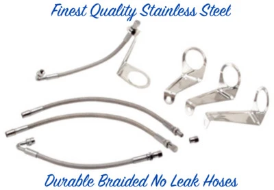 Sprinter Van Air Valve Stem Extension Hose Kit (4) 15" Steel Dual Rear Wheels © - Image 1 of 2